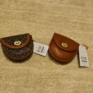 Women's Small Coin Pouch - Brown Leather